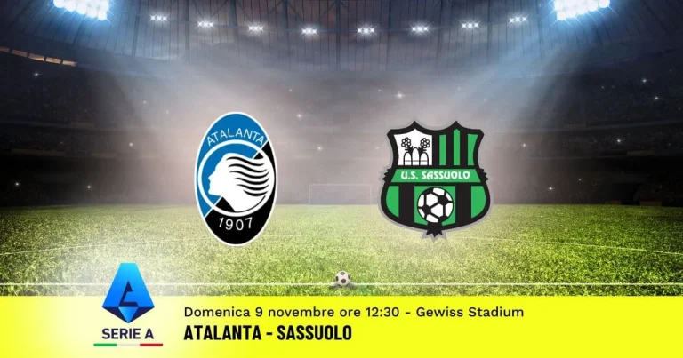 Atalanta–Sassuolo Pronostico